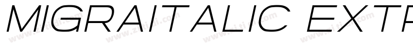 MigraItalic Extralig字体转换